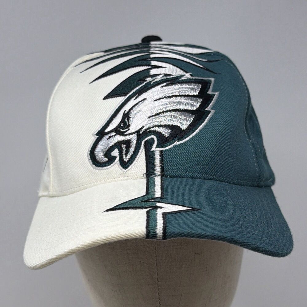 Vintage 90s Starter Pro Line Philadelphia Eagles Hat SHOCKWAVE NFL Strap Back